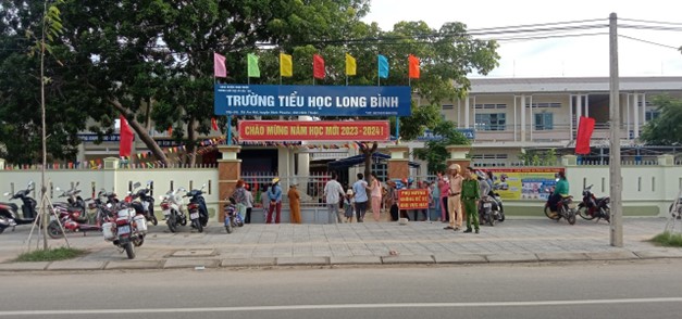 Đảm bảo an toàn giao thông tại Trường Tiểu học Long Bình, An Hải